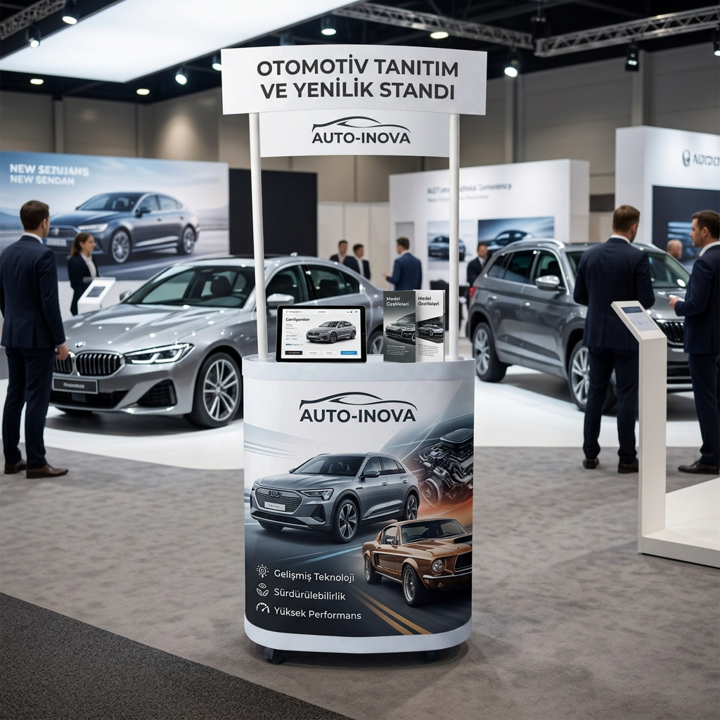 Otomotiv Tanıtım Fasülye Oval Stand