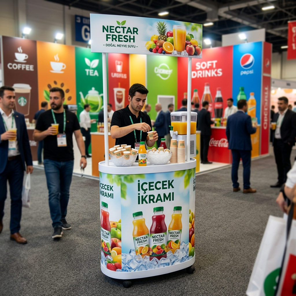 İçecek Tanıtım Fasülye Oval Stand