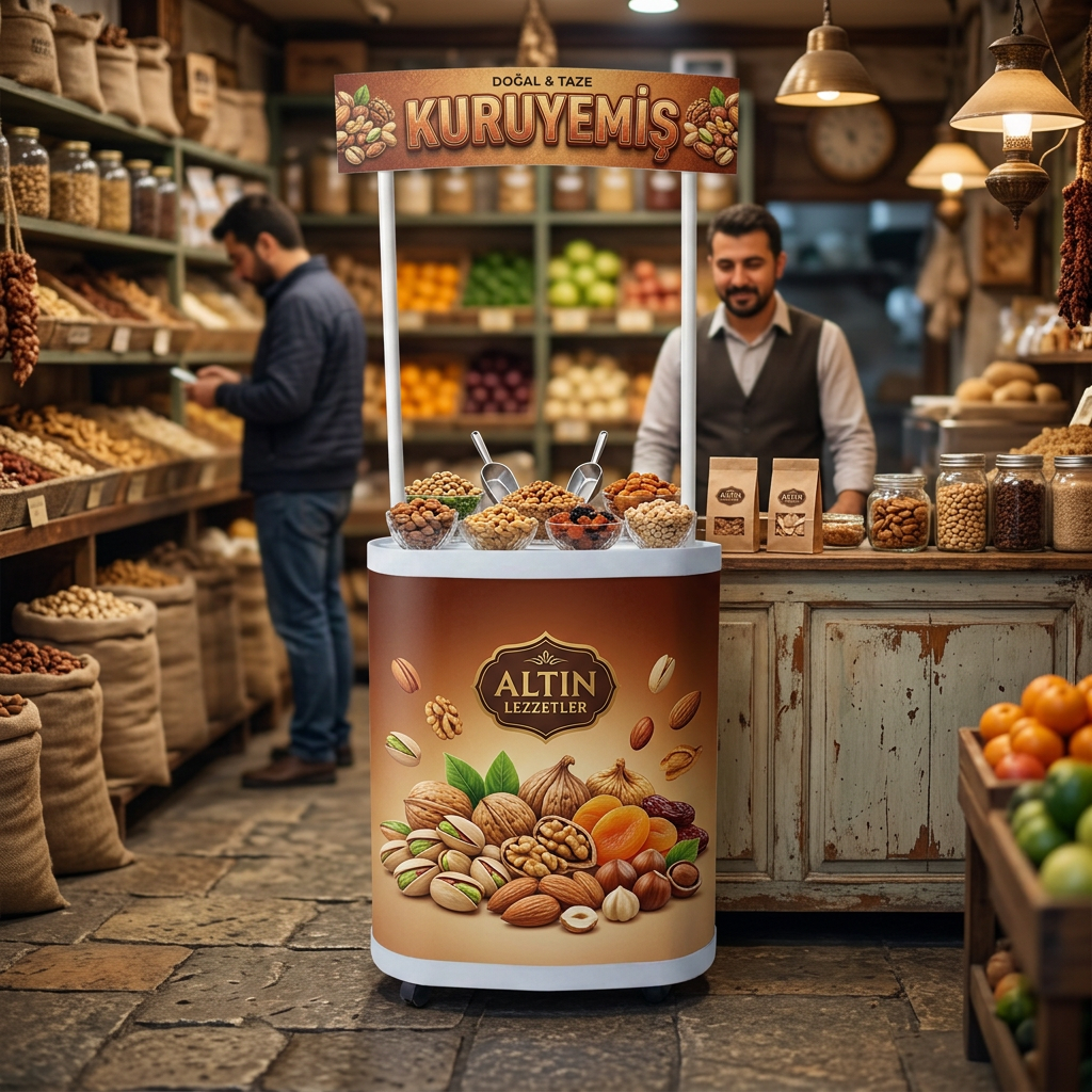 Kuruyemiş Tanıtım Fasülye Oval Stand