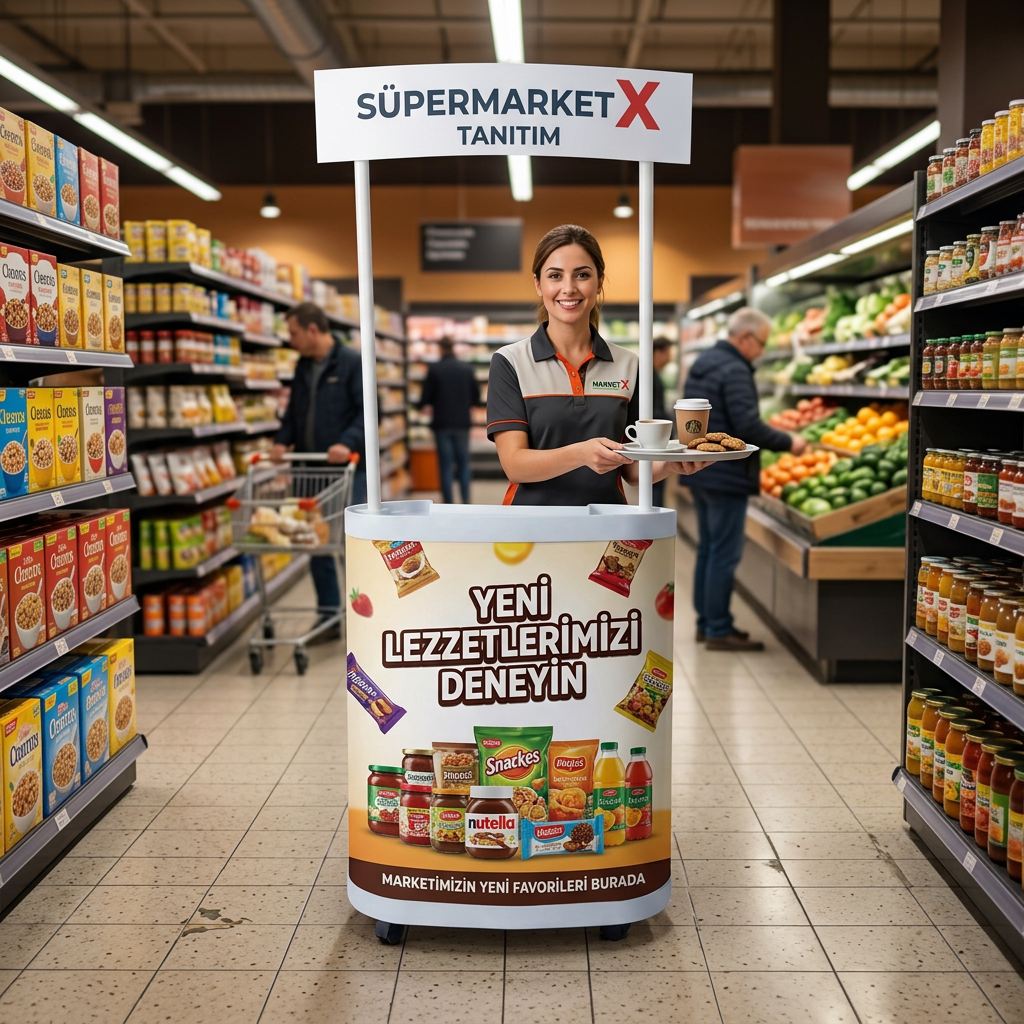 Süpermarket Fasülye Tadım Standı